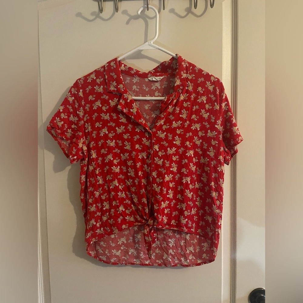 Cropped Floral Top